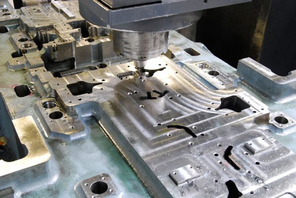 Usinage d'une pièce en fonte